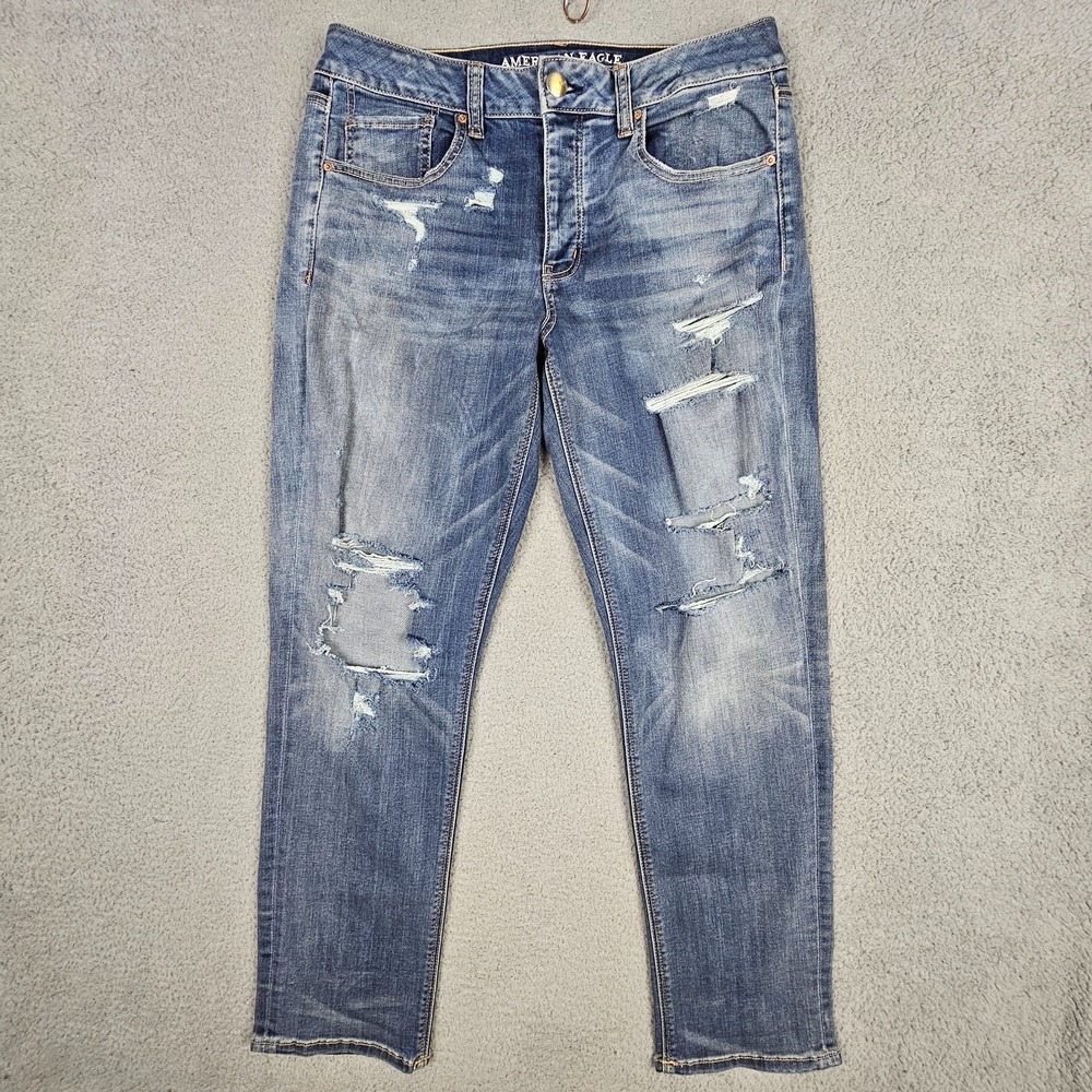 American Eagle Outfitters Blue Straight Leg Jeans